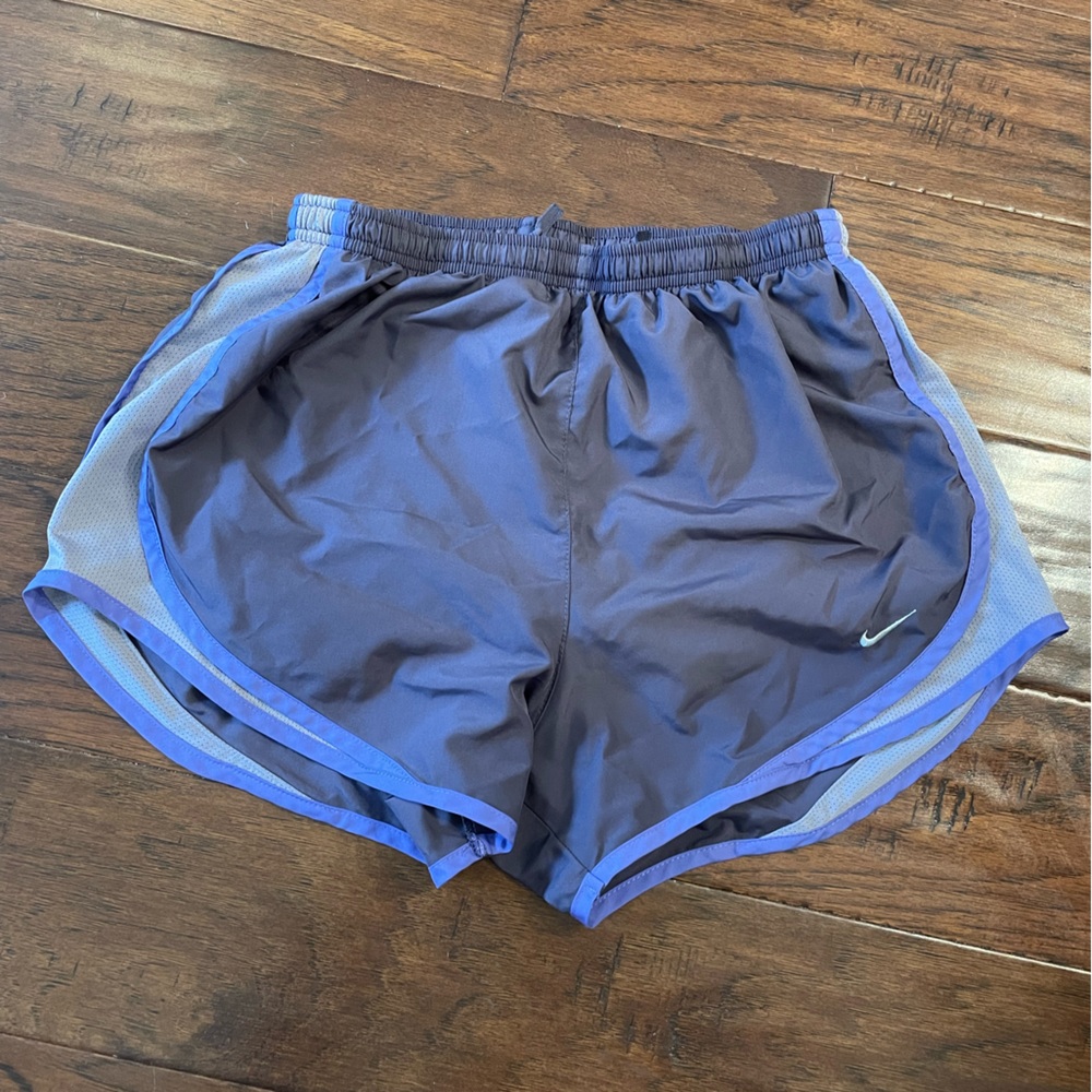 Dark purple/plum with light purple trim size small Nike tempo shorts